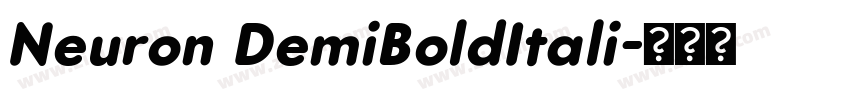 Neuron DemiBoldItali字体转换